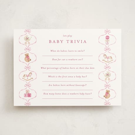 Baby Shower Game Cards