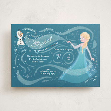 Foil-Pressed Children's Birthday Party Invitations