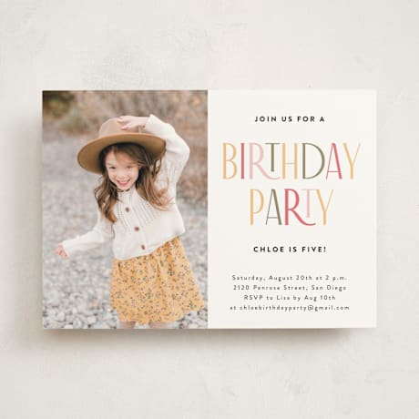 Children's Birthday Party Invitations