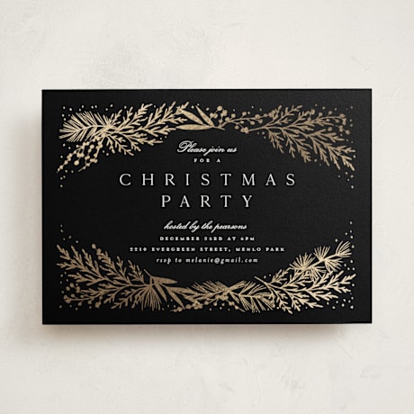Foil-pressed Party Invitation