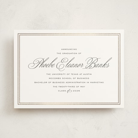 Foil-Pressed Graduation Announcements