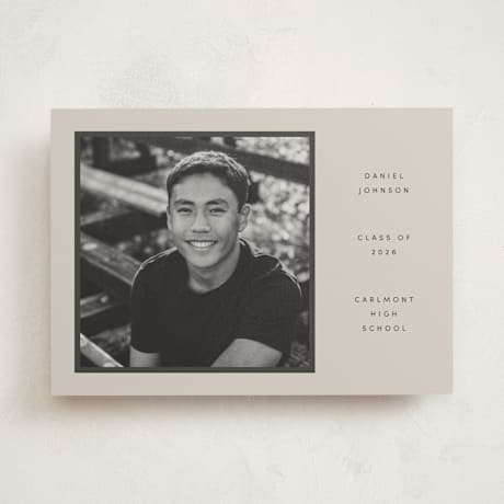 Graduation Announcement Photo Mount Cards