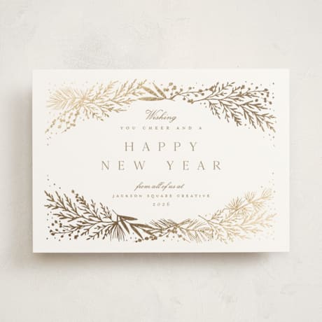 Foil-Pressed Business Holiday Cards