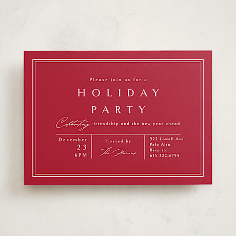 Holiday Party Invitations