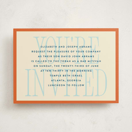 Mitzvah Invitations