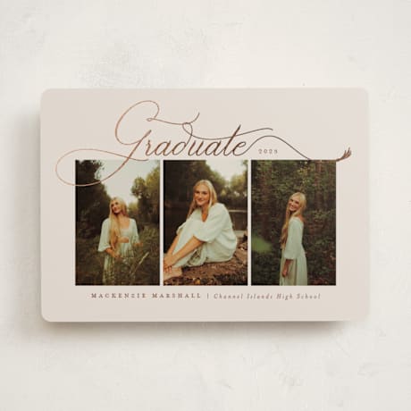 Foil-Pressed Graduation Announcements