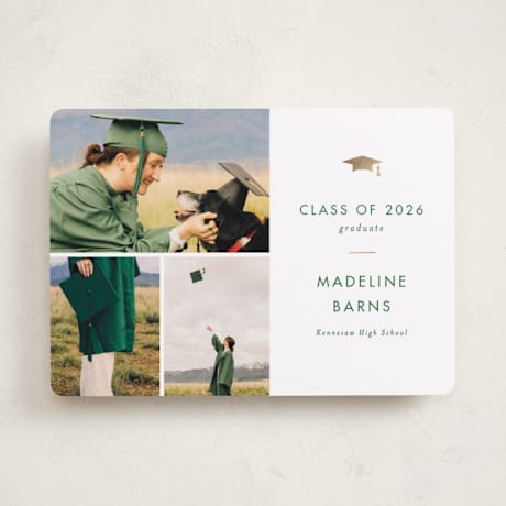 Foil-Pressed Graduation Announcements