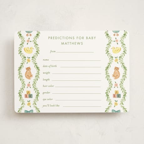 Baby Shower Game Cards