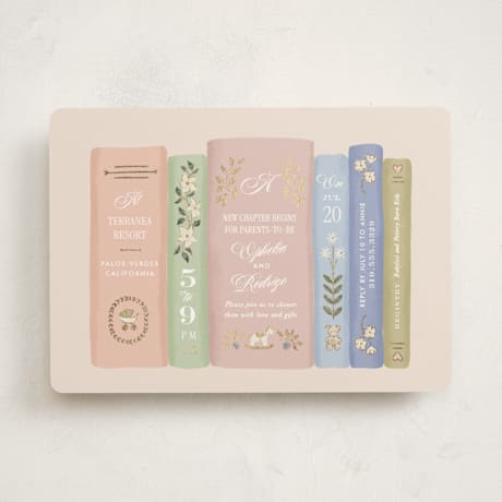 Foil-Pressed Baby Shower Invitations