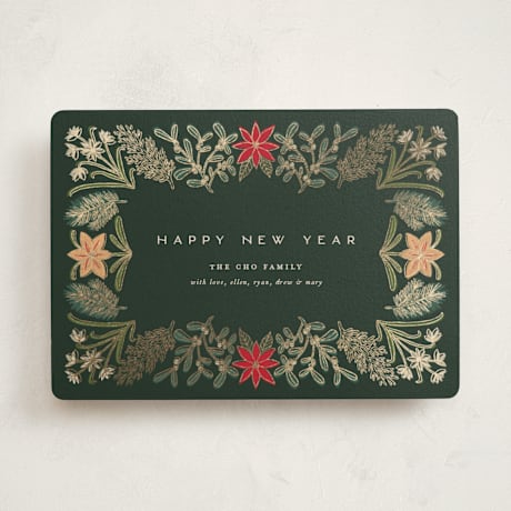 Foil-Pressed Holiday Non-Photo Cards