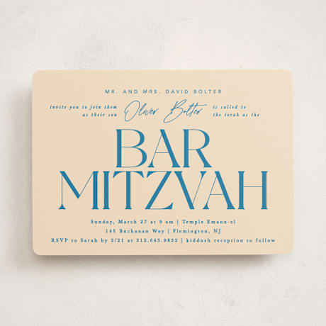 Mitzvah Invitations