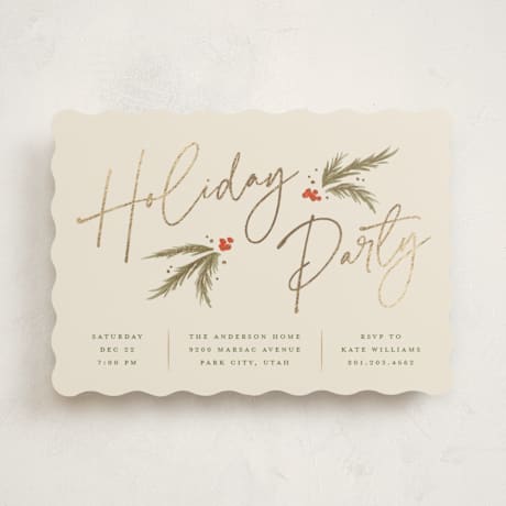 Foil-pressed Party Invitation
