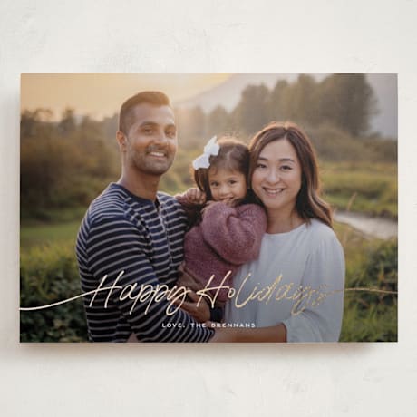 Foil-Pressed Grand Holiday Cards