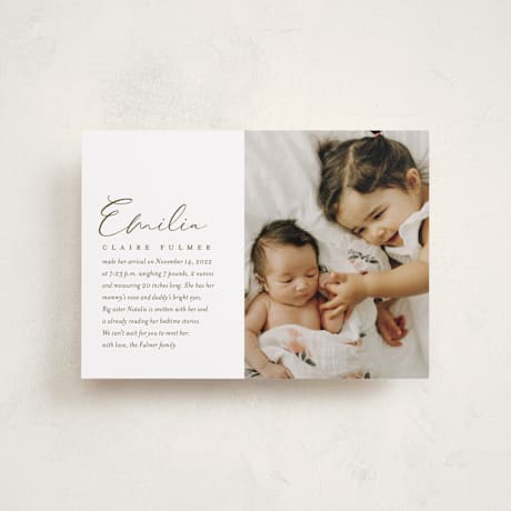 Petite Birth Announcements