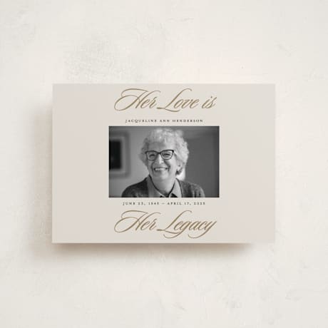 Petite Memorial Cards