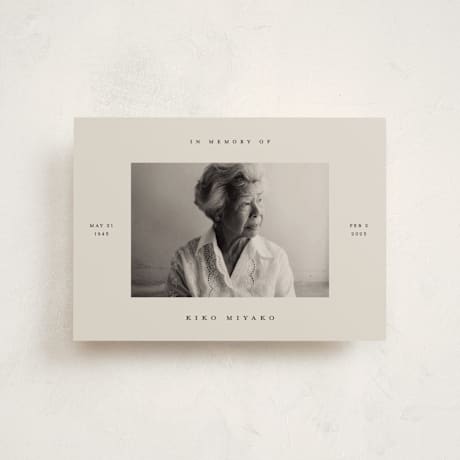 Petite Memorial Cards