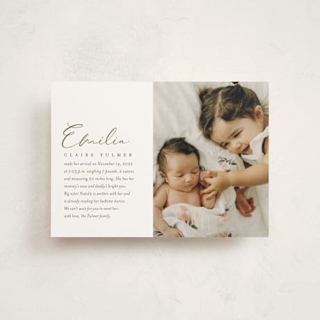 Birth Announcement Postcards