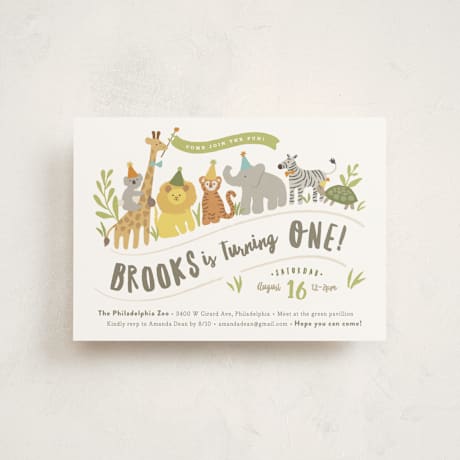 Petite Children's Birthday Party Invitations