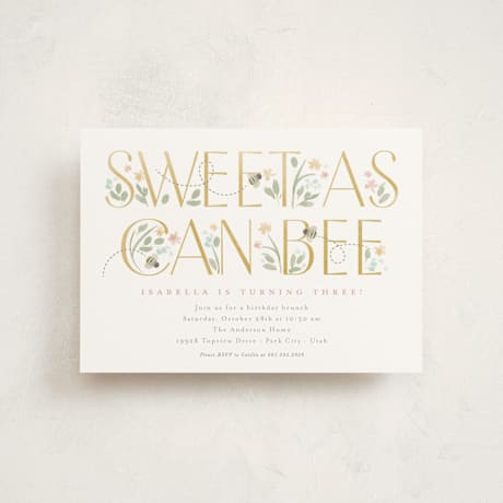 Petite Children's Birthday Party Invitations