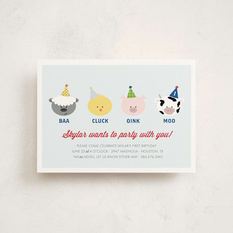 Children's Birthday Party Postcards