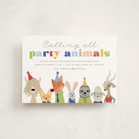 Children's Birthday Party Postcards