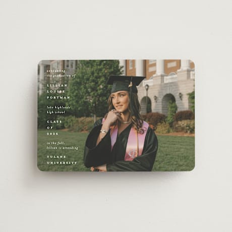 Graduation Announcement Magnets