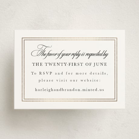 Foil-Pressed Mini Enclosure Cards