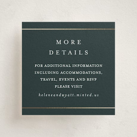 Foil-Pressed Mini Enclosure Cards