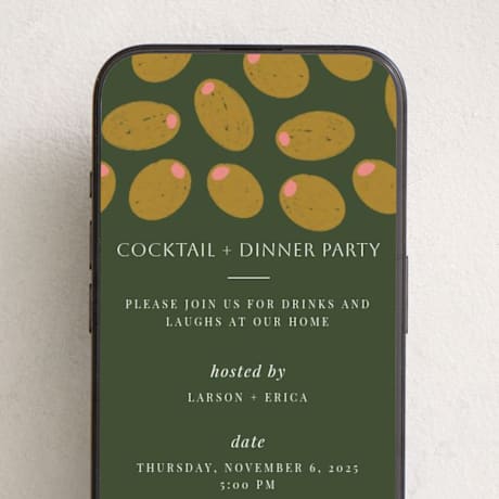 Online Dinner and Cocktail Party Invitations
