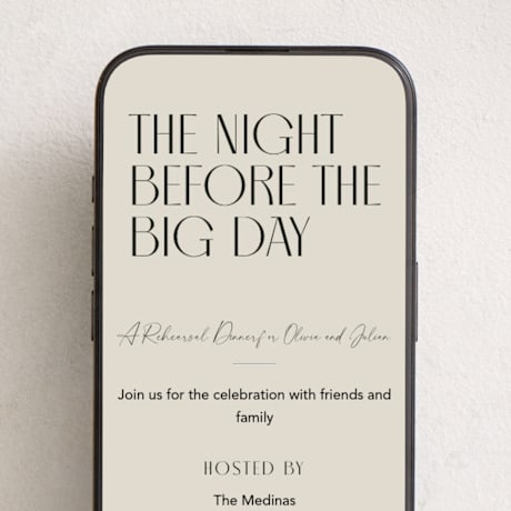 Online Rehearsal Dinner Invitations