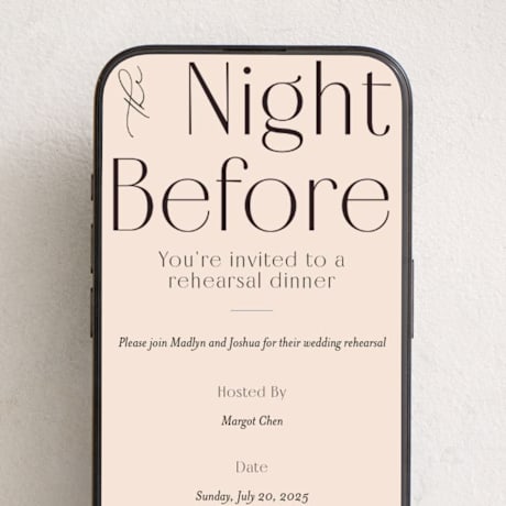 Online Rehearsal Dinner Invitations