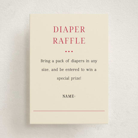 Mini Baby Shower Insert Cards