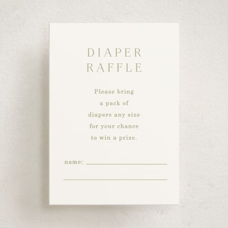 Mini Baby Shower Insert Cards