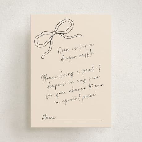 Mini Baby Shower Insert Cards