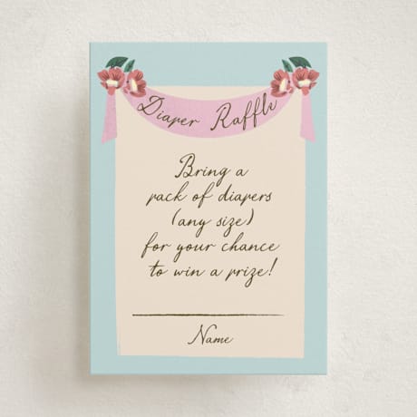 Mini Baby Shower Insert Cards