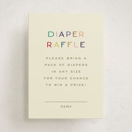 Mini Baby Shower Insert Cards