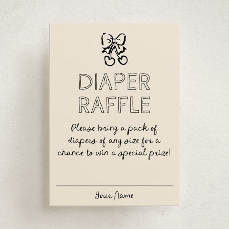 Mini Baby Shower Insert Cards