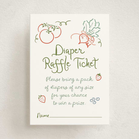 Mini Baby Shower Insert Cards