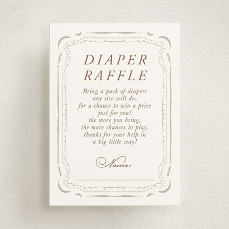 Mini Baby Shower Insert Cards