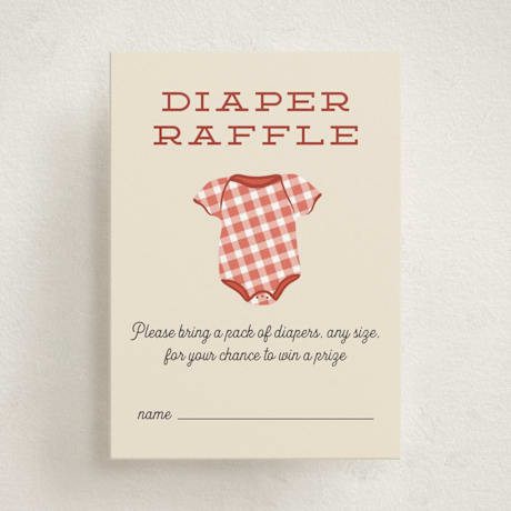 Mini Baby Shower Insert Cards