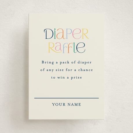 Mini Baby Shower Insert Cards