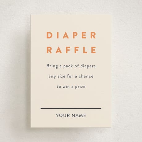 Mini Baby Shower Insert Cards