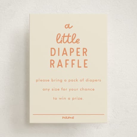 Mini Baby Shower Insert Cards