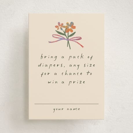 Mini Baby Shower Insert Cards