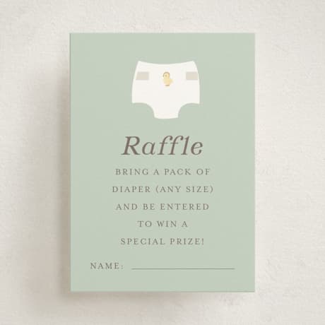 Mini Baby Shower Insert Cards