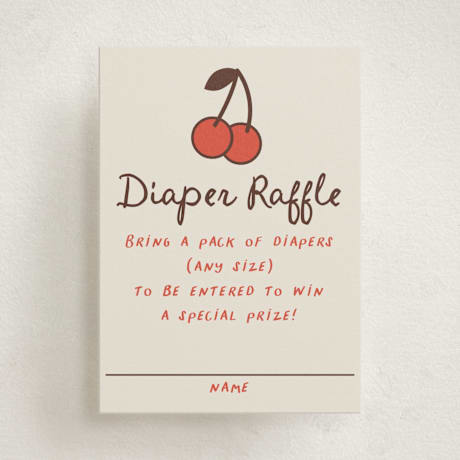 Mini Baby Shower Insert Cards