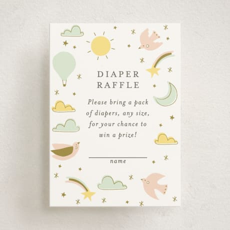 Mini Baby Shower Insert Cards