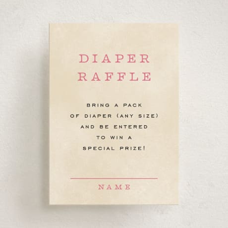 Mini Baby Shower Insert Cards