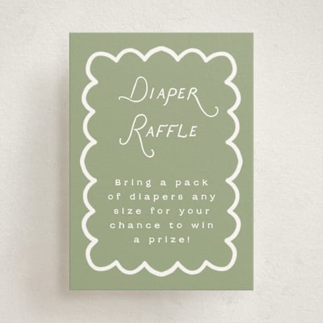 Mini Baby Shower Insert Cards