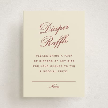 Mini Baby Shower Insert Cards